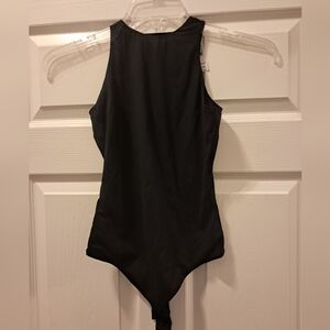 NWT Pink Victoria Secret Black Cheeky Body Suit